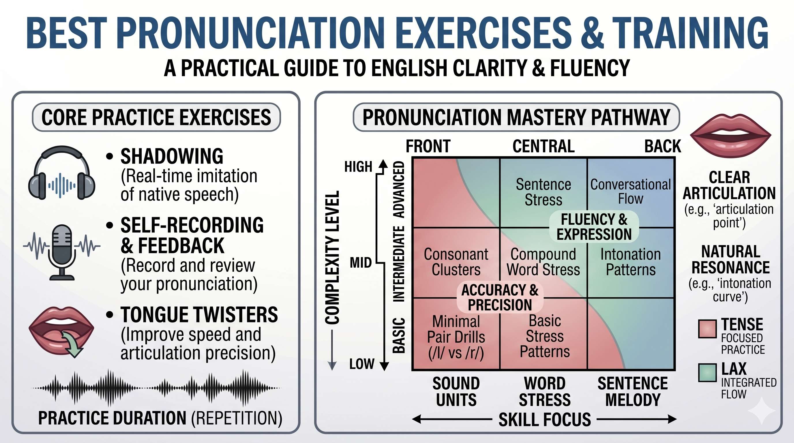 Best pronunciation exercises training - Cover Image