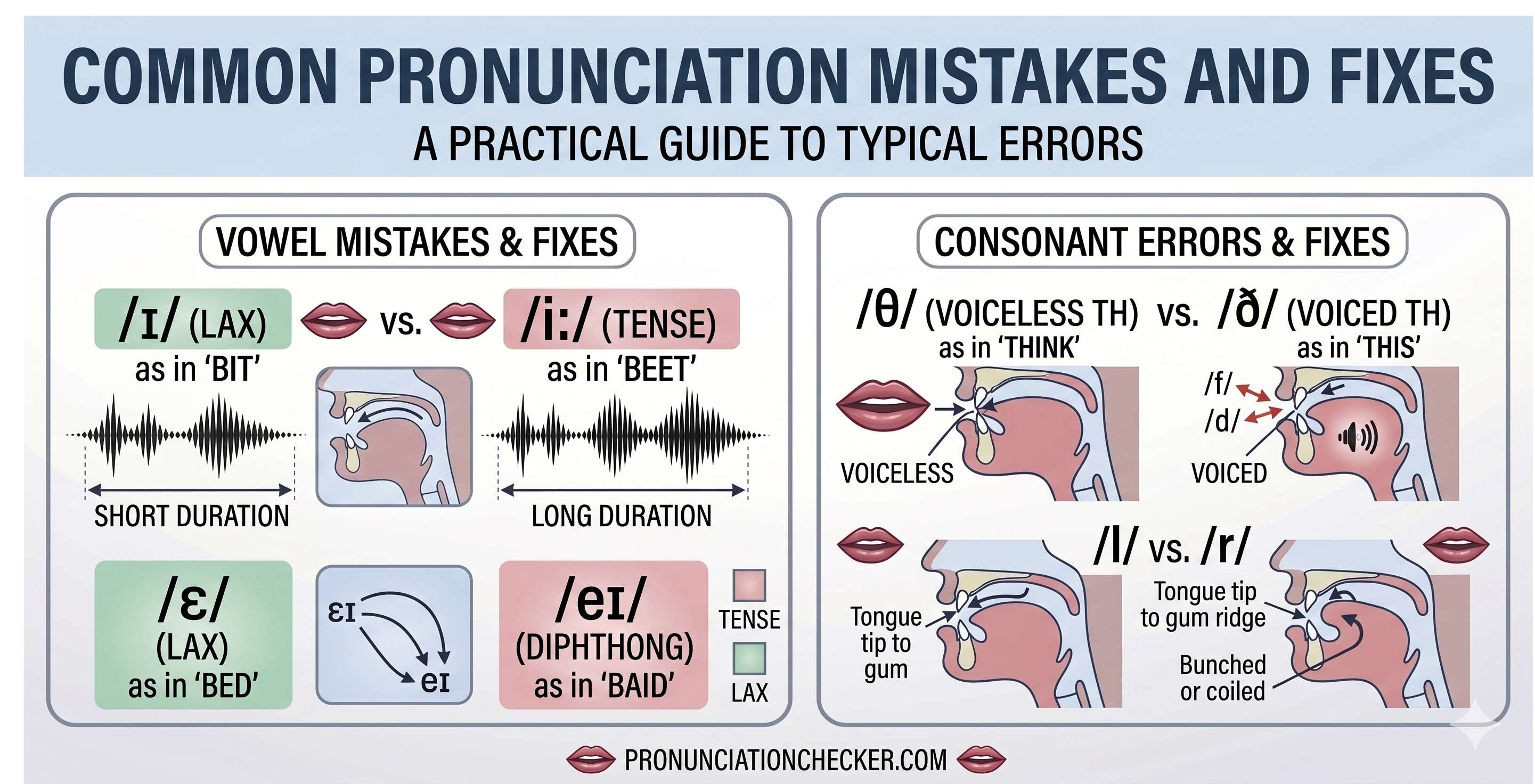 Common pronunciation mistakes and fixes - Cover Image