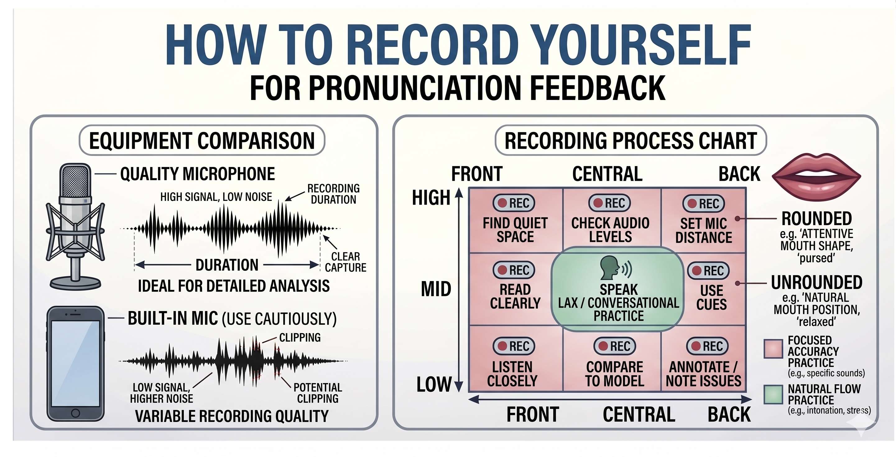 How to record yourself for pronunciation feedback - Cover Image