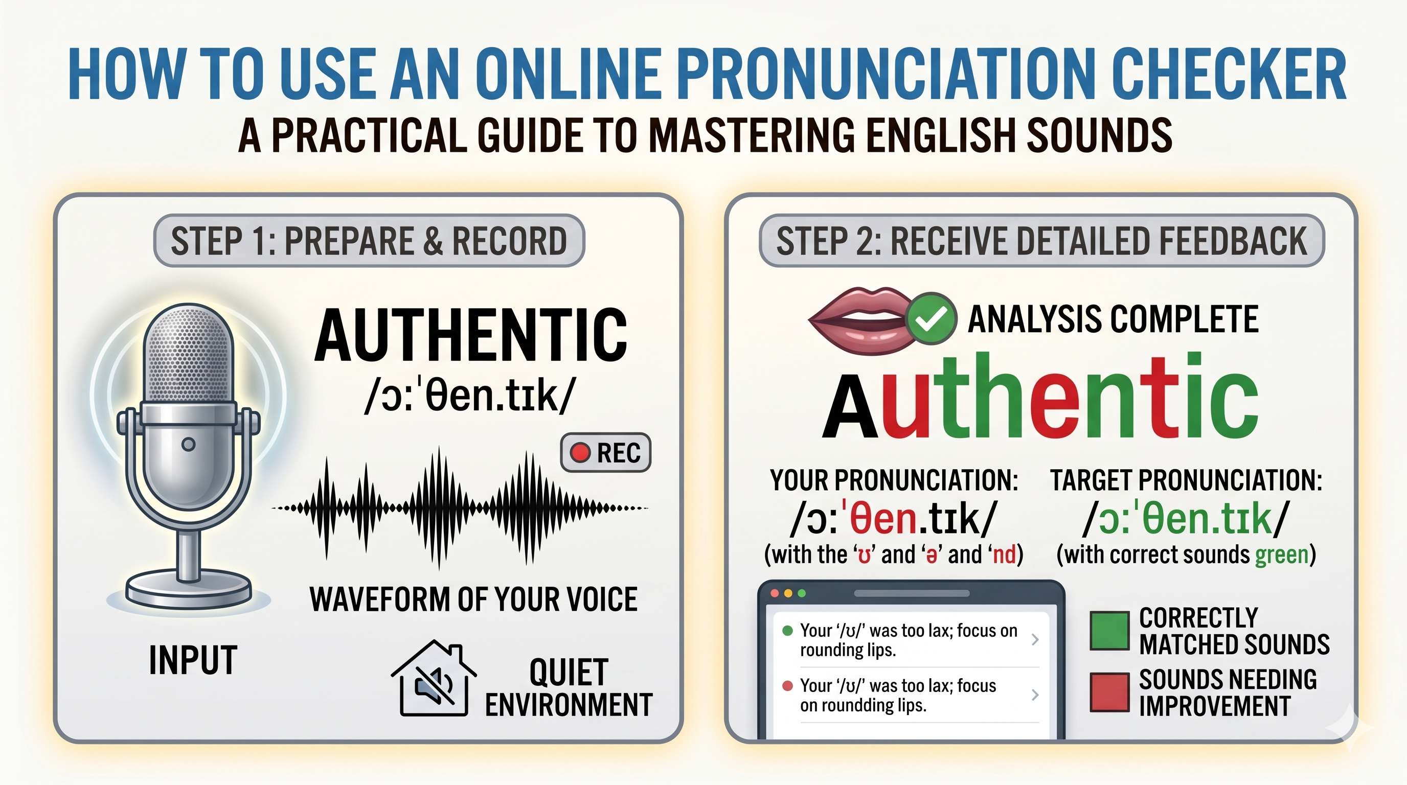 How to use an online pronunciation checker - Cover Image