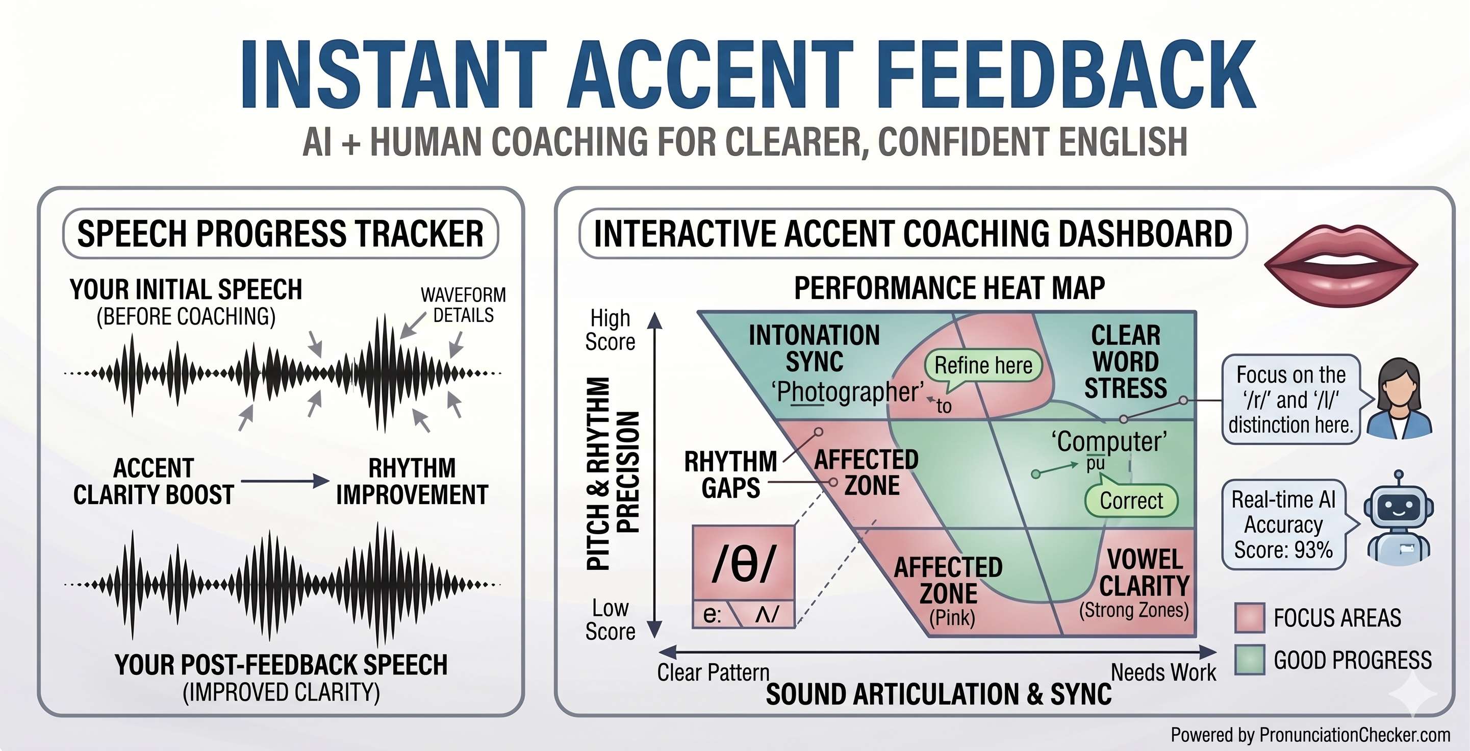 Instant feedback on your english accent with an online coach - Cover Image