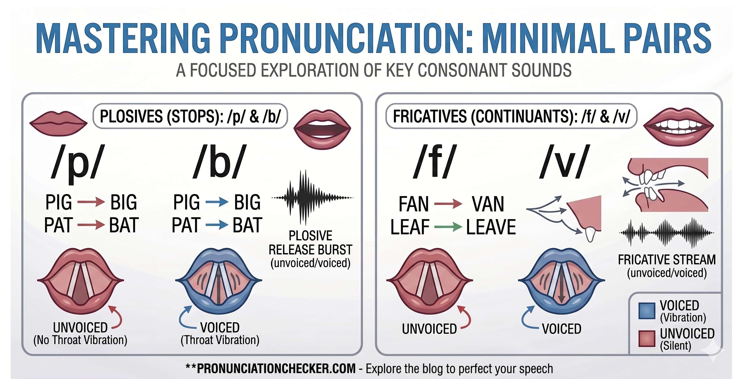 Minimal pairs p vs b f vs v - Cover Image
