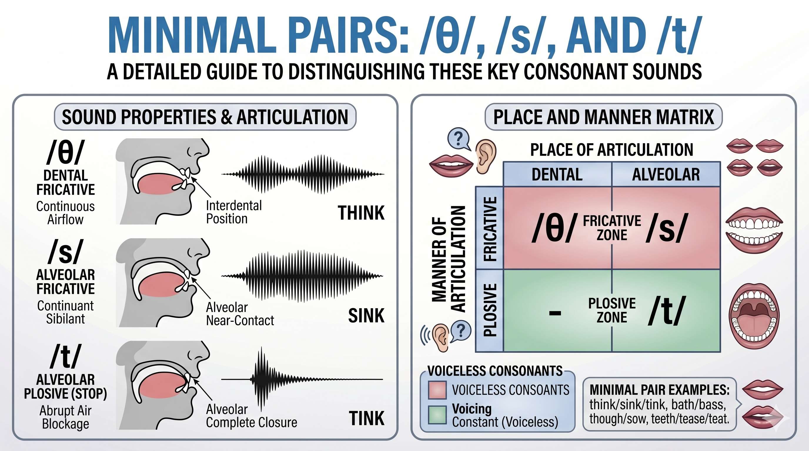 Minimal pairs th vs s vs t - Cover Image