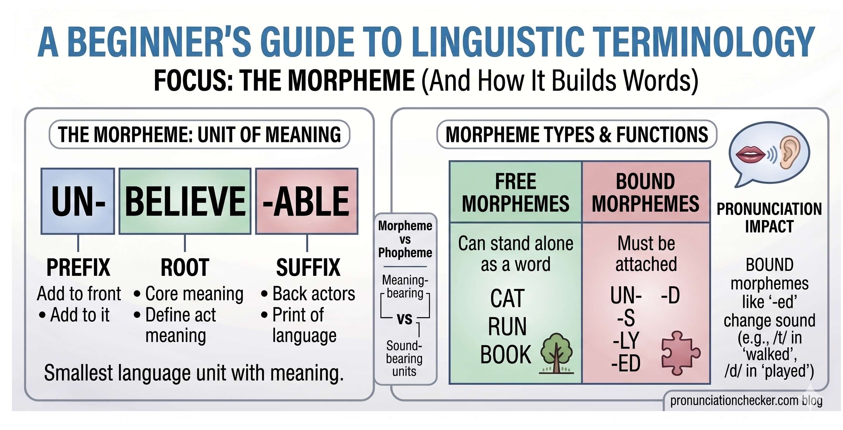 Morpheme beginners guide to linguistic terminology - Cover Image