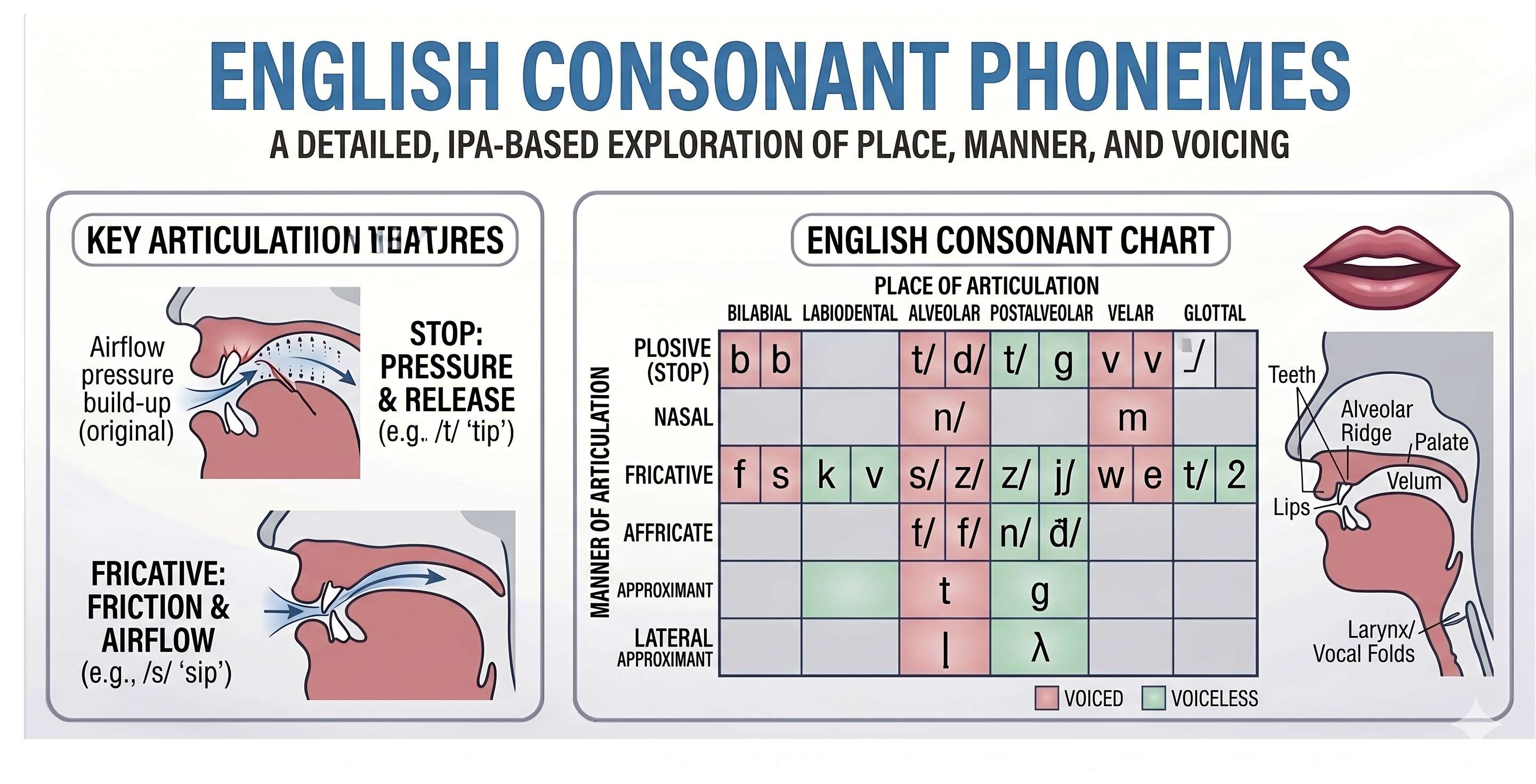 Phoneme by phoneme english consonants using ipa - Cover Image
