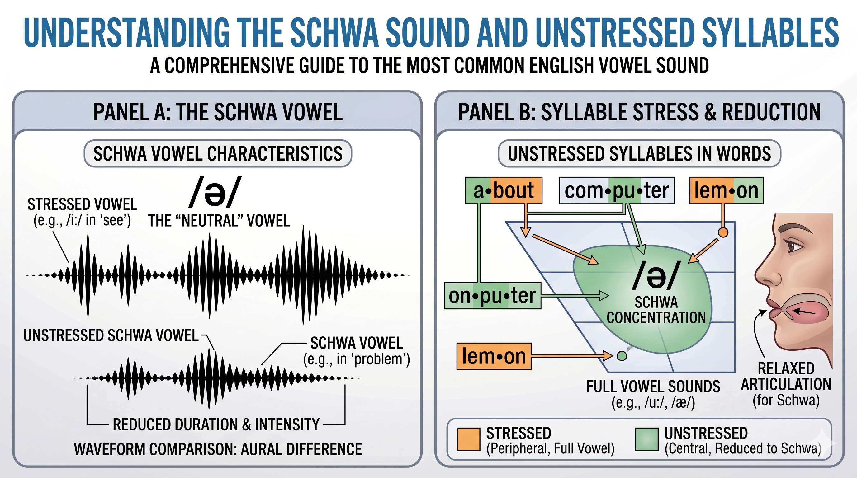 Schwa sound and unstressed syllables - Cover Image