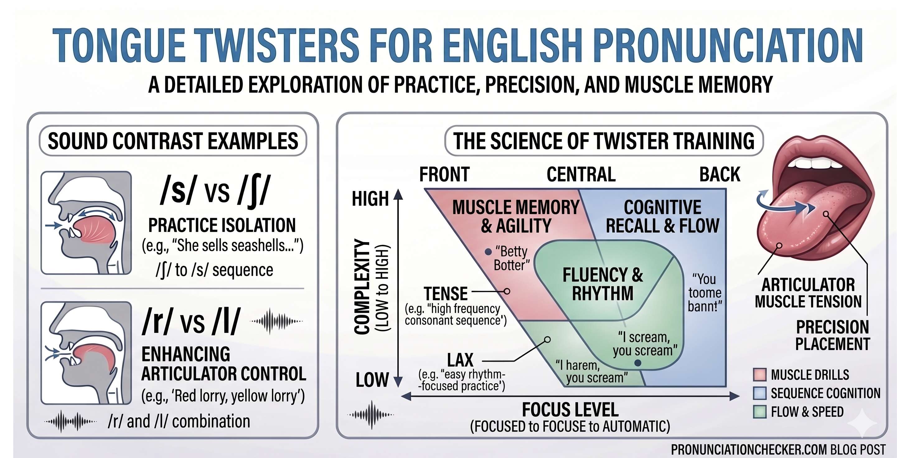 Tongue twisters english pronunciation improvement - Cover Image